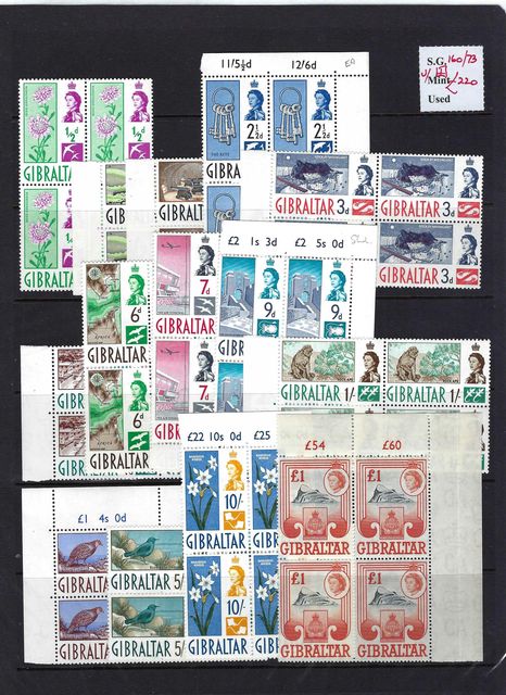 Image of Gibraltar SG 160/73 UMM British Commonwealth Stamp